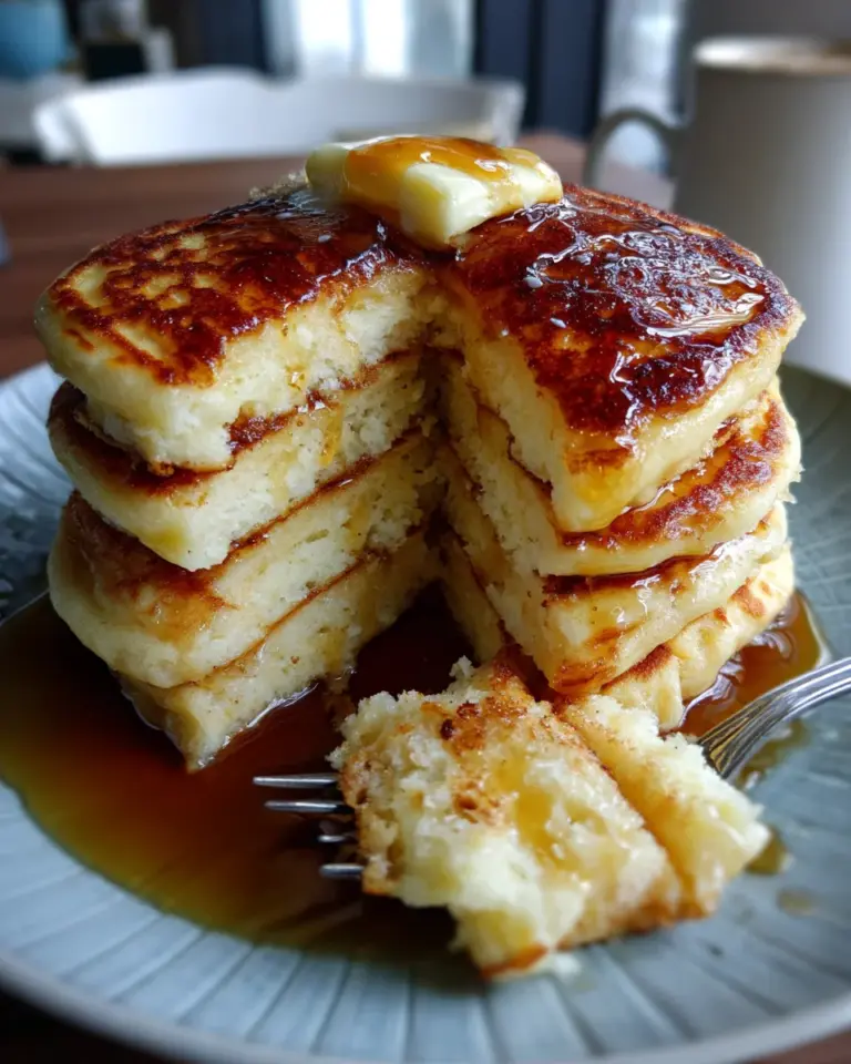 Apple Pancakes with Vanilla Maple Syrup