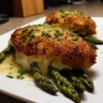 Baked Asparagus Stuffed Parmesan Chicken