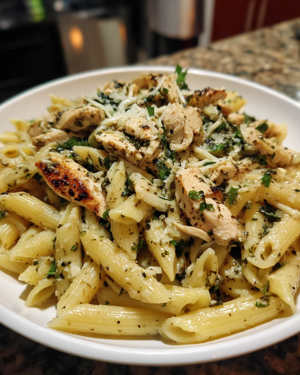 Rotisserie Chicken Pasta with Garlic, Herbs, & Olive Oil