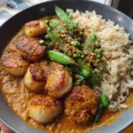 Spicy Coconut Curry Scallops Recipe
