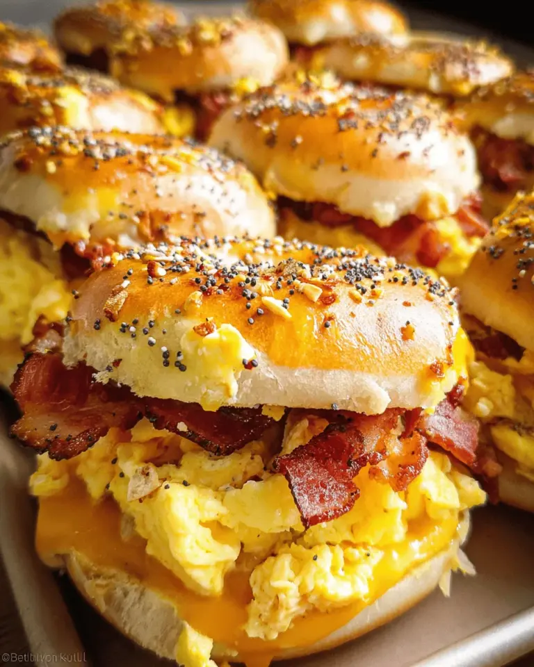 Bagel Breakfast Sliders