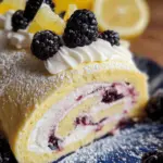 Blackberry Lemon Cake Roll (VIDEO)
