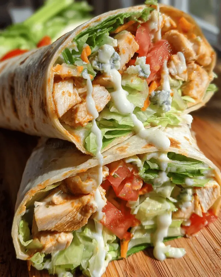 Buffalo Chicken Wrap with Homemade Ranch