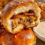 Burger Bombs with Dipping Sauce