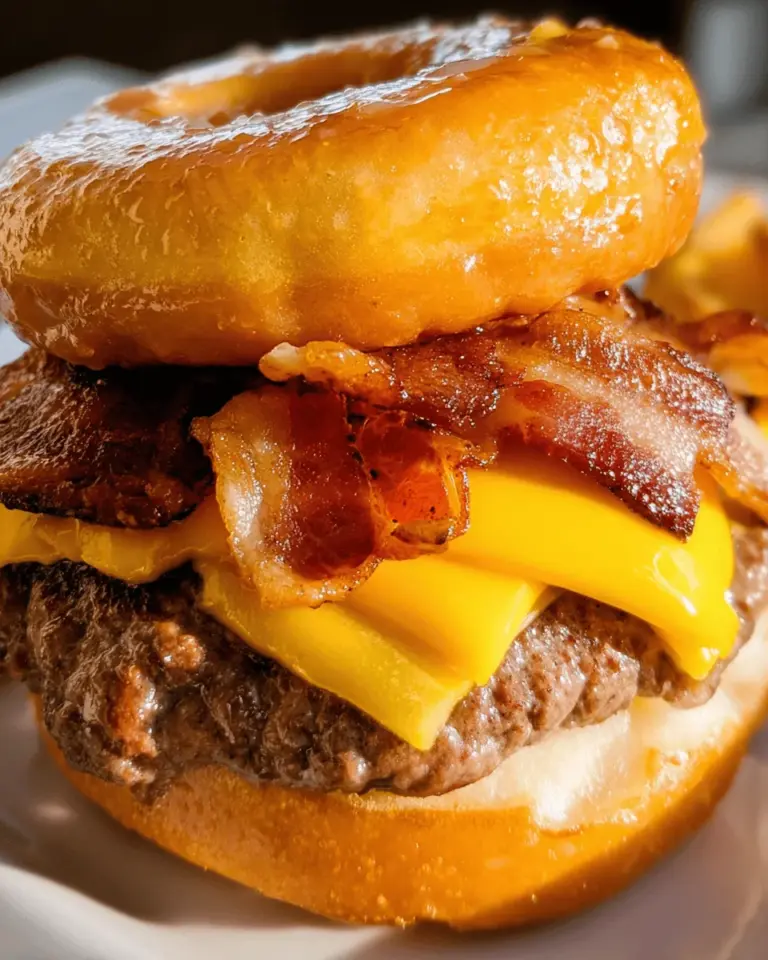Buttery Glazed Donut Burger