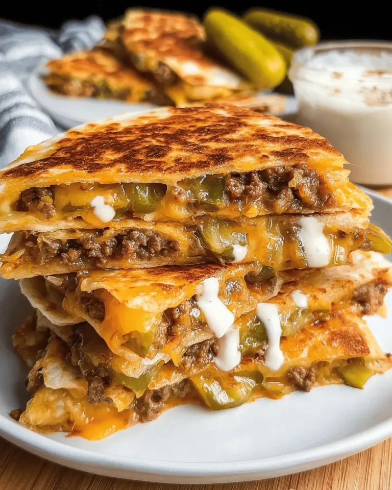 Cheeseburger Quesadillas