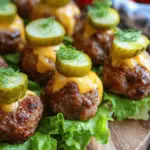 Cheeseburger Stuffed Meatballs