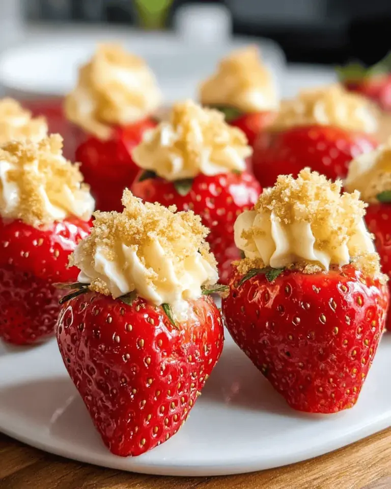 Cheesecake Stuffed Strawberries
