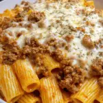 Cheesy Beef Rigatoni