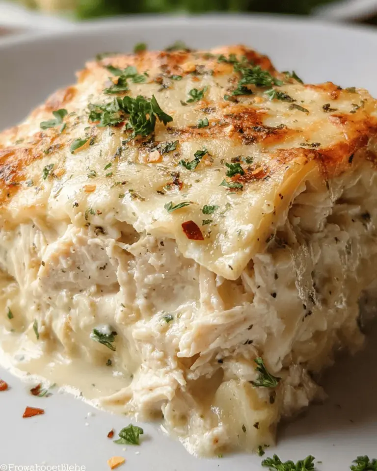 Chicken Alfredo Lasagna
