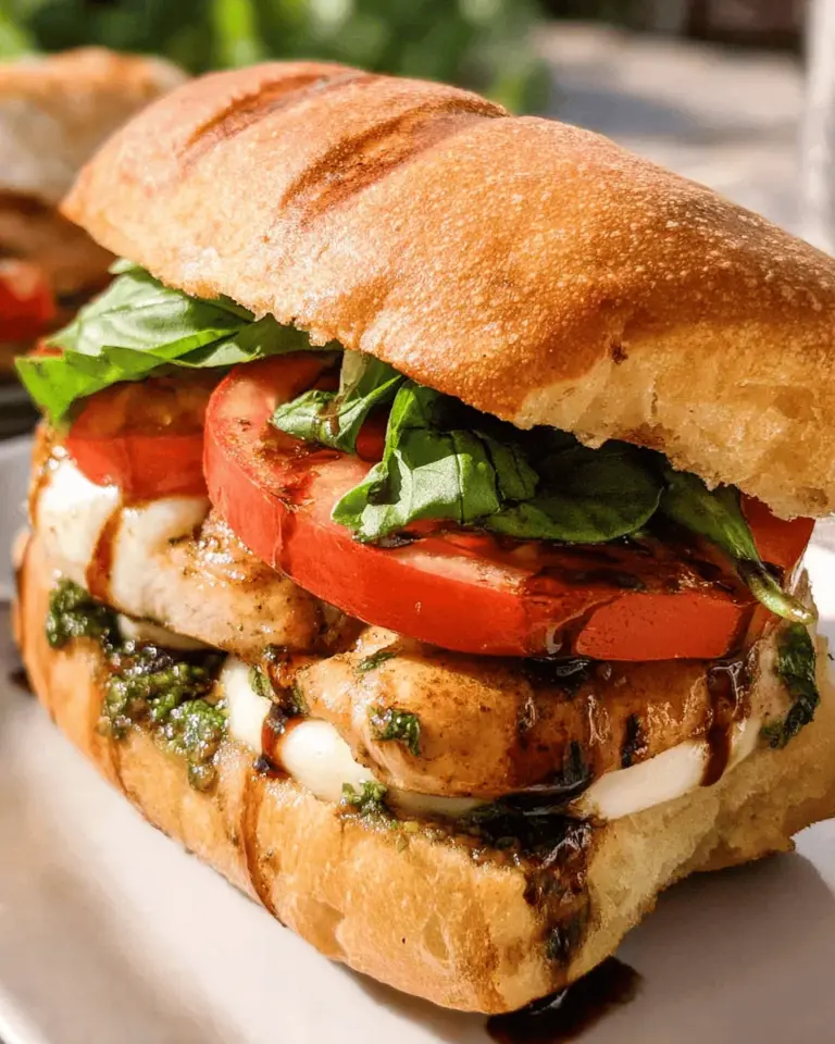 Chicken Caprese Sandwich