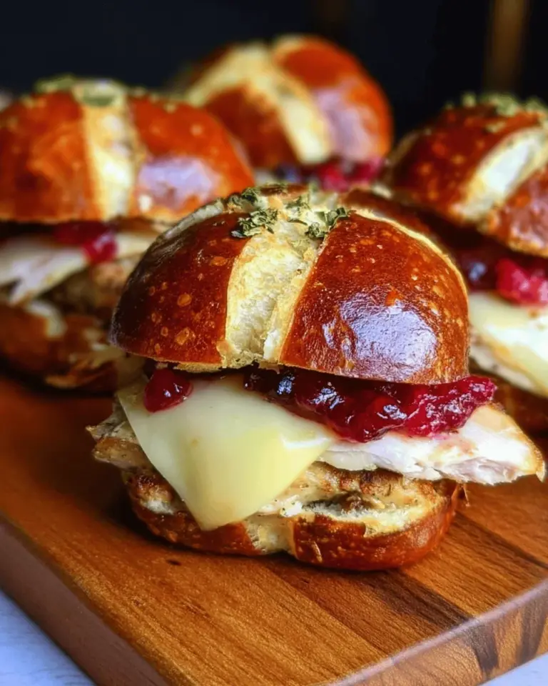 Cranberry Asiago Turkey Sliders