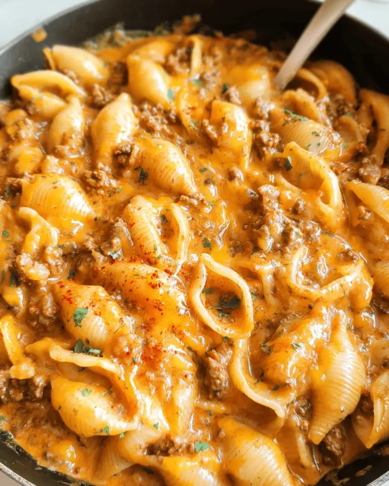 Creamy Beef and Shells