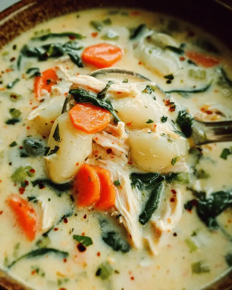 Creamy Chicken Gnocchi Soup (Olive Garden Copycat)