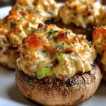 Creamy Crab Stuffed Mushrooms