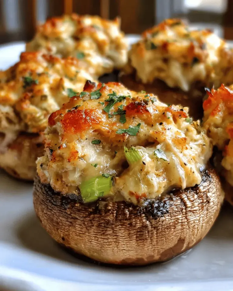 Creamy Crab Stuffed Mushrooms