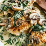 Creamy Parmesan Garlic Mushroom Chicken