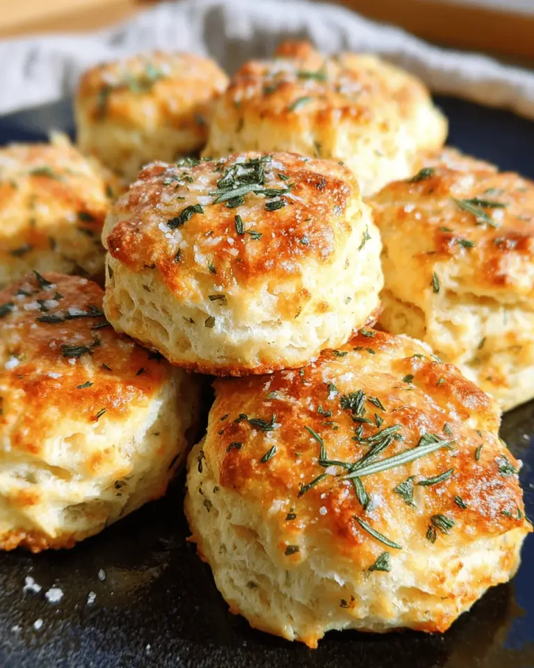 Garlic Butter Parmesan Herb Biscuits Recipe
