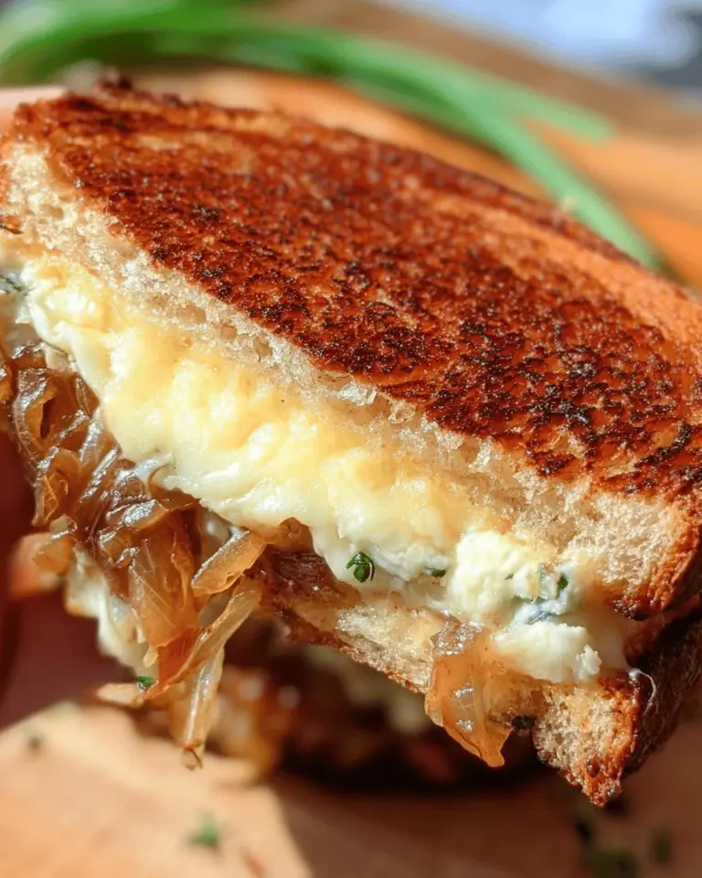 Gruyere and Caramelized Onion Grilled Cheese