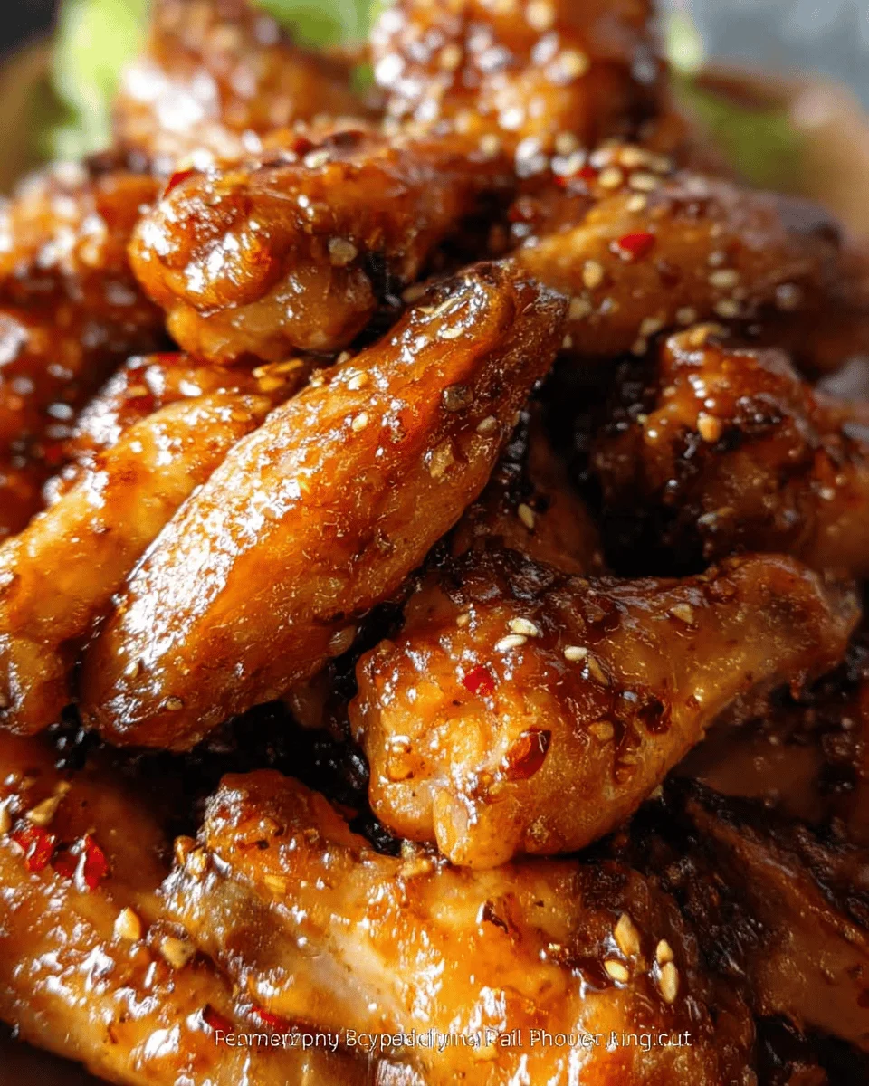 Honey Garlic Chicken Wings Recipe (Oven Baked)