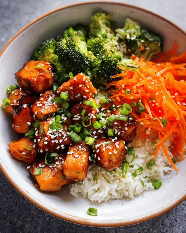 Honey Glazed Salmon Bowls (Quick & Easy!)