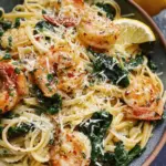 Lemon Garlic Parmesan Shrimp Pasta