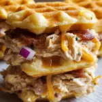 Mini Waffle Maple turkey bacon Chicken Salad Sandwiches