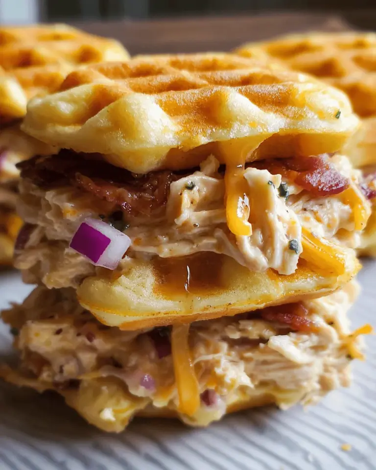 Mini Waffle Maple turkey bacon Chicken Salad Sandwiches