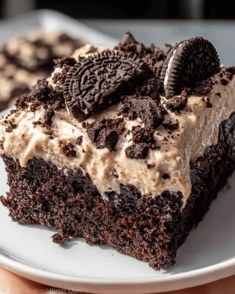 Oreo Cookie Dough Chocolate Sheet Cake