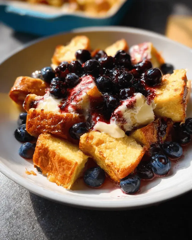 Overnight Blueberry French Toast