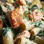 Quick Salmon & Spinach Pasta