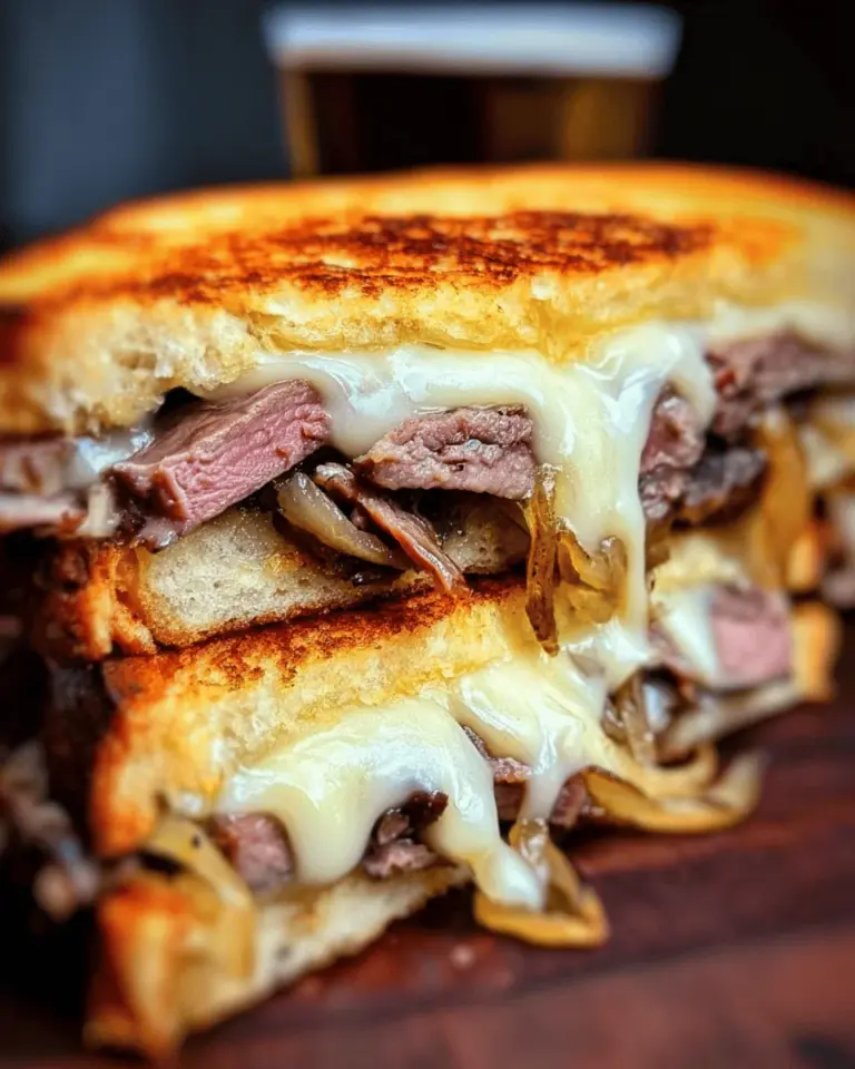 Steak and Onion Grilled Cheese