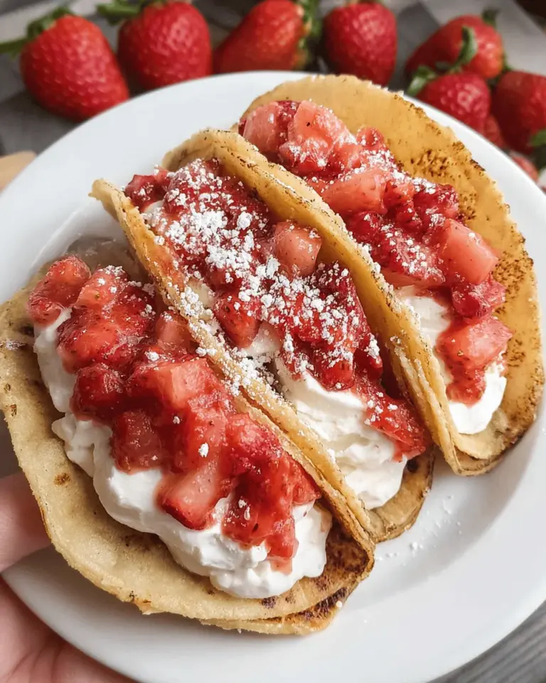 Strawberry Cheesecake Tacos