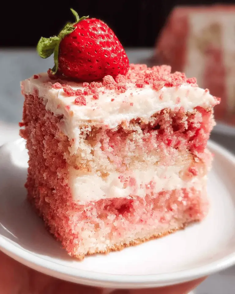 Strawberry Crunch Cake