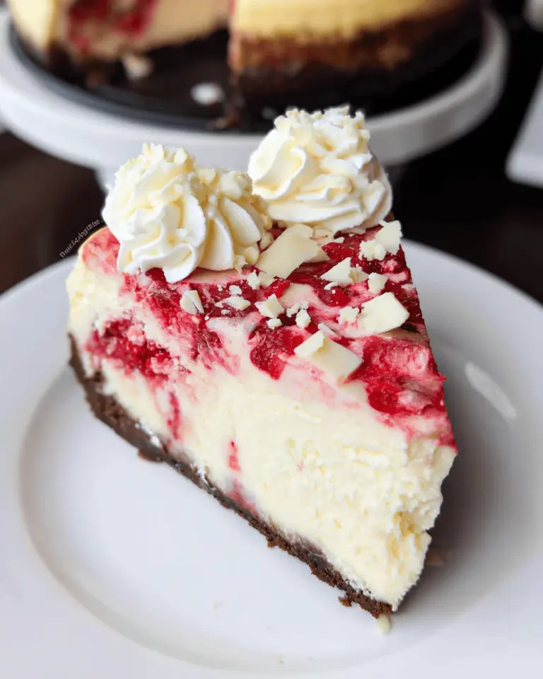 White Chocolate Raspberry Cheesecake