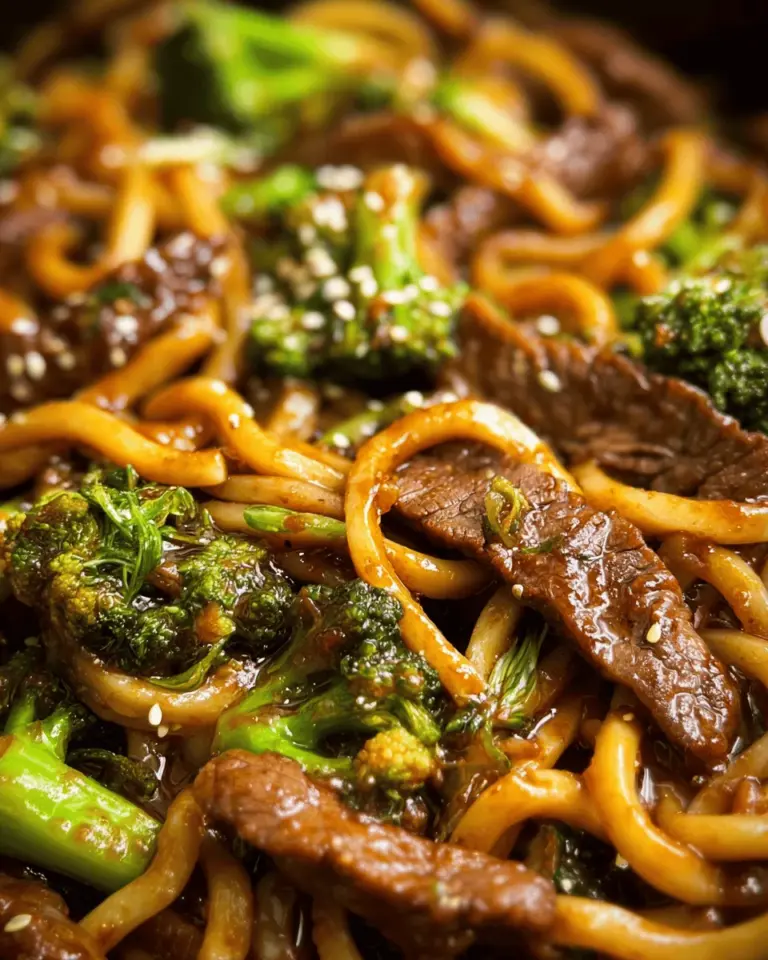 Black Pepper Beef and Broccoli Noodles