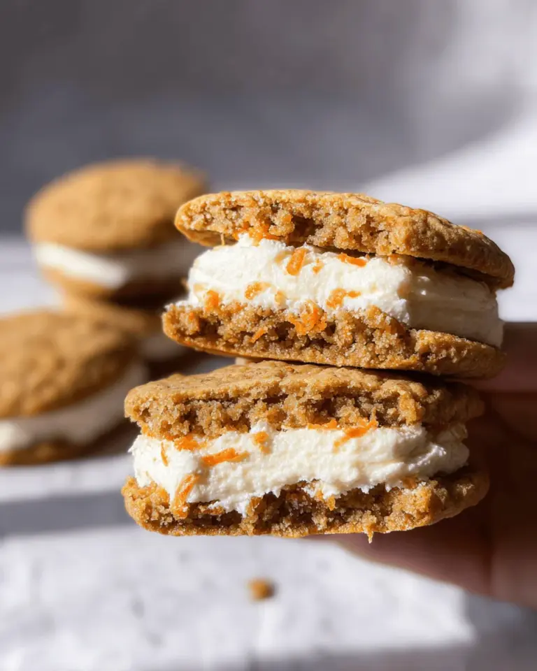 Carrot Cake Cookie Sandwiches