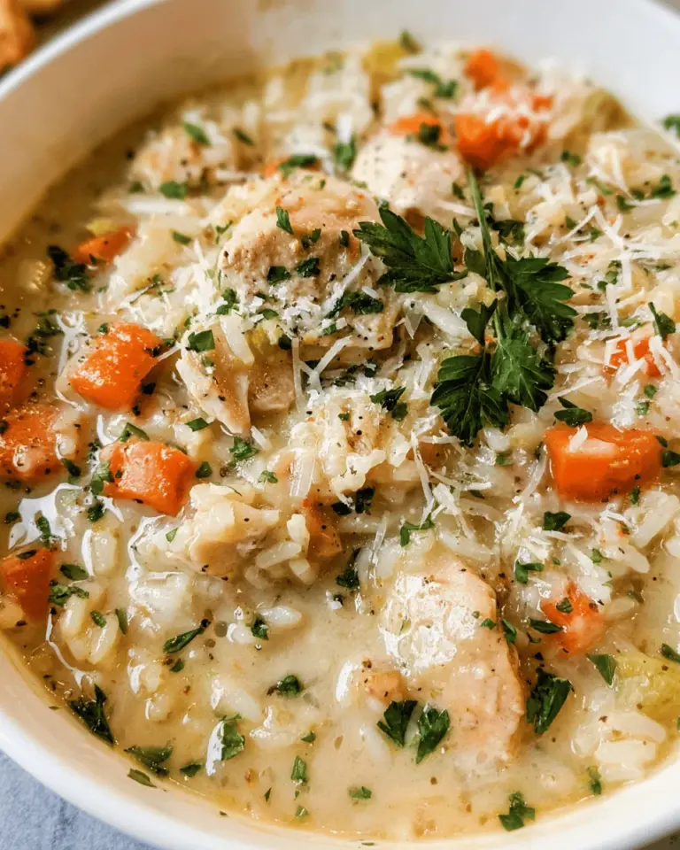 Creamy Chicken and Rice Soup