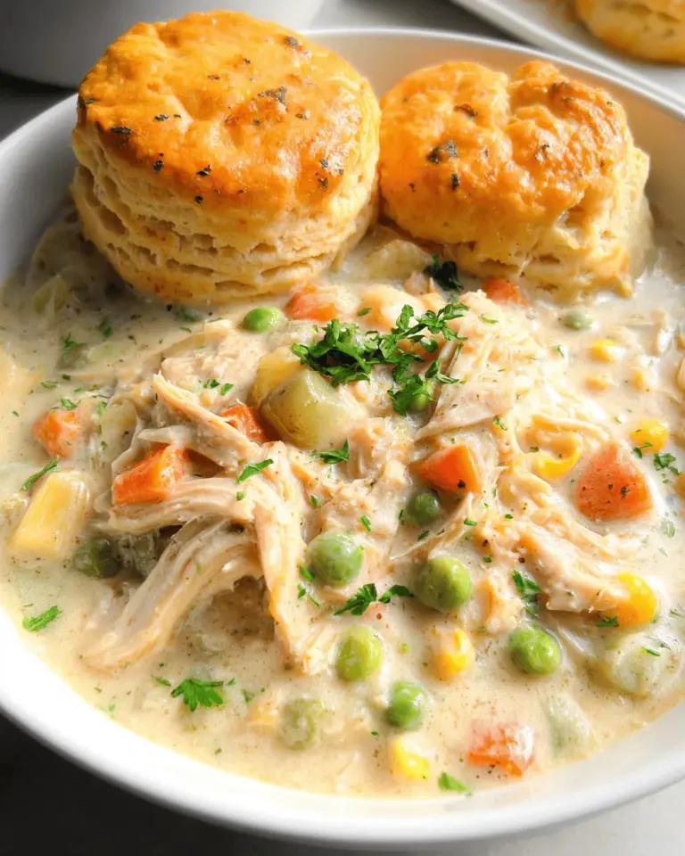 Easy Slow Cooker Chicken Pot Pie
