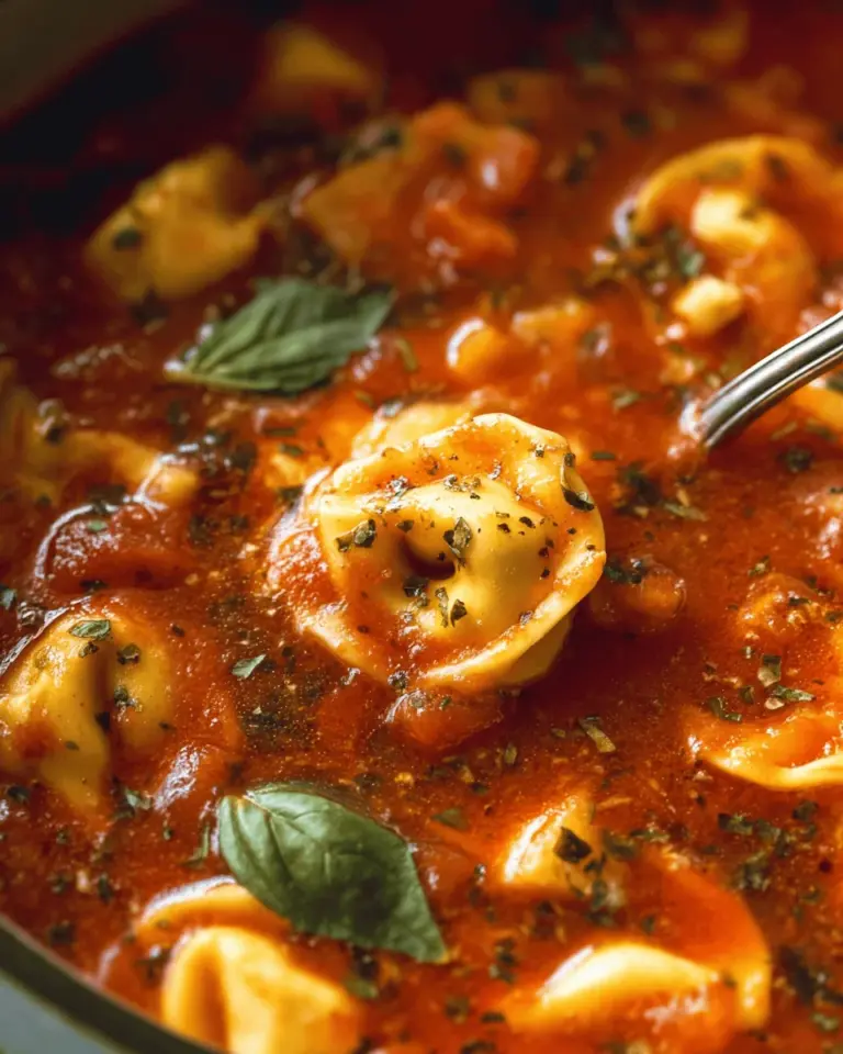 Easy Tomato Tortellini Soup