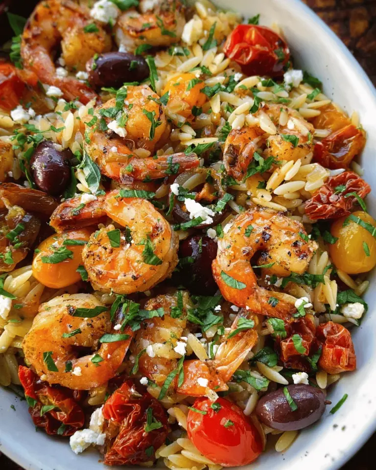 Greek Shrimp with Orzo and Feta (One-Pan, 30-Minute Meal)
