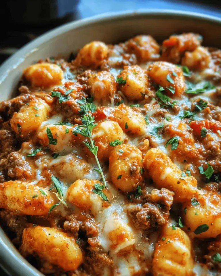 Ground Beef Gnocchi (30 Minutes, One-Pan)
