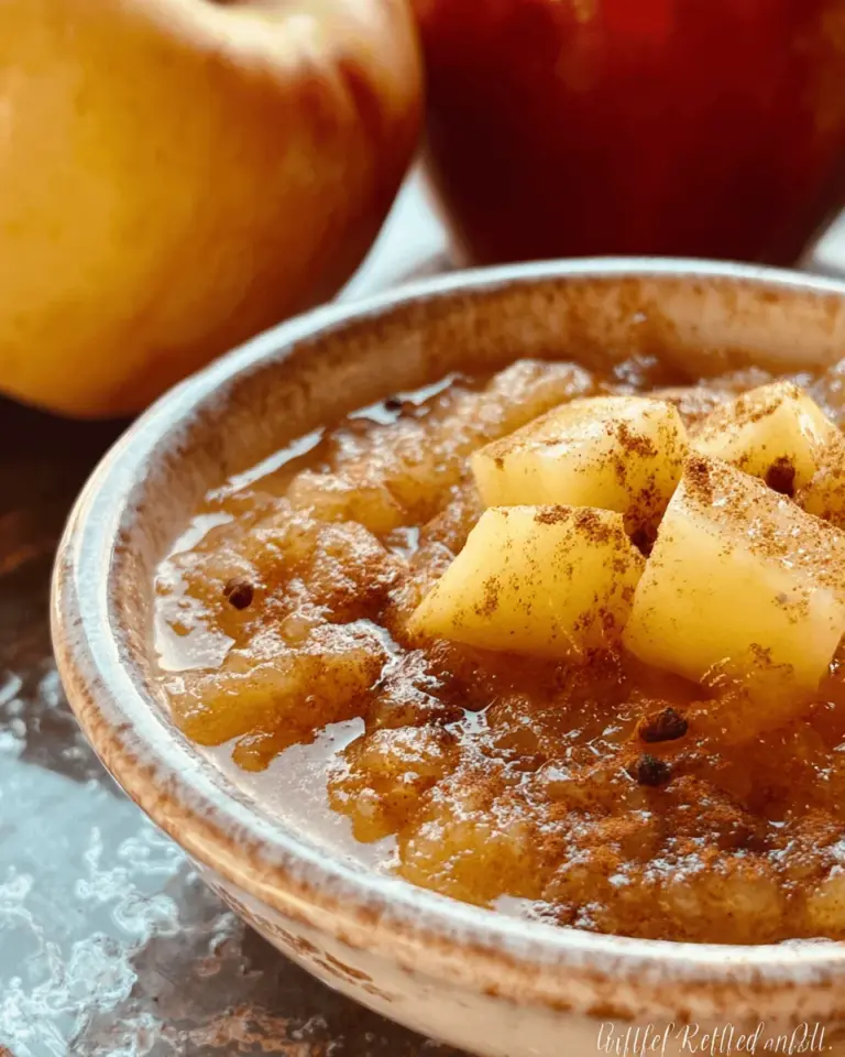 Hot Buttered Apple Sauce