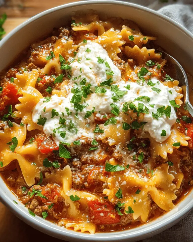 Lasagna Soup
