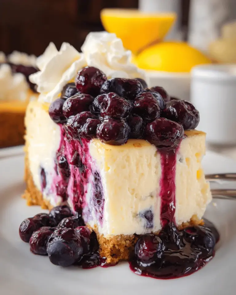 Lemon Blueberry Cheesecake