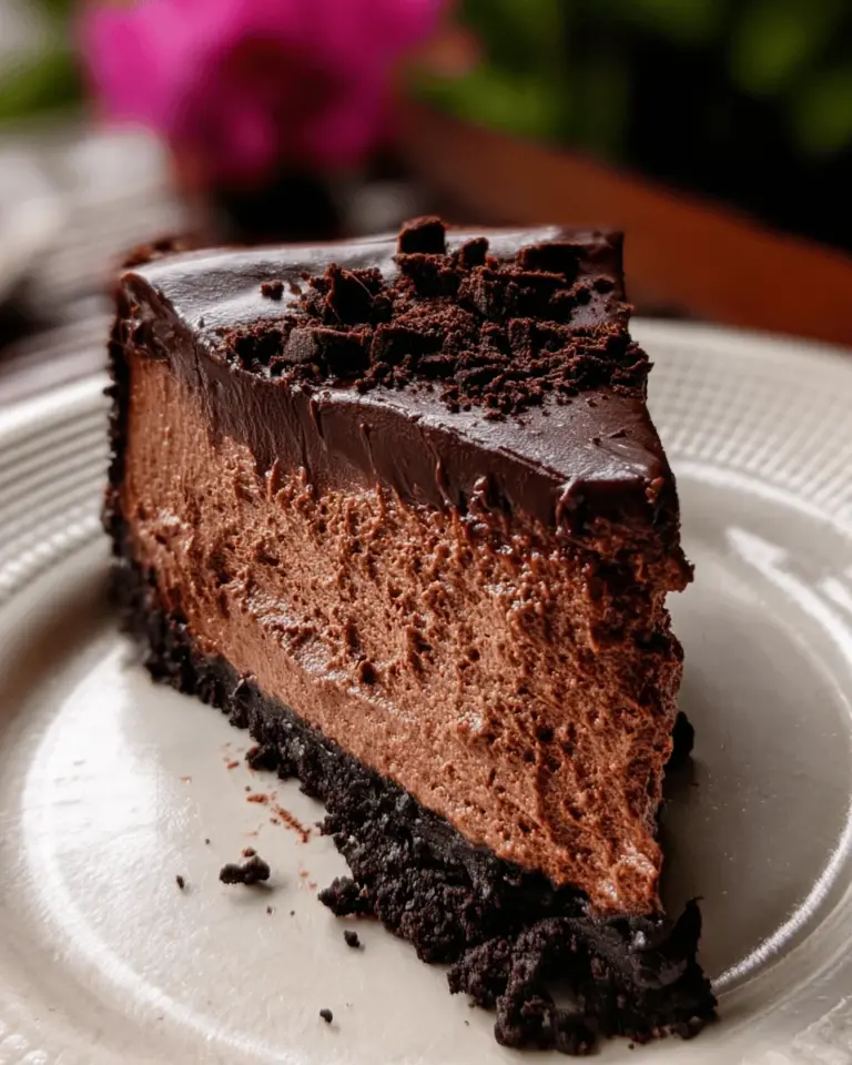 No Bake Chocolate Cheesecake