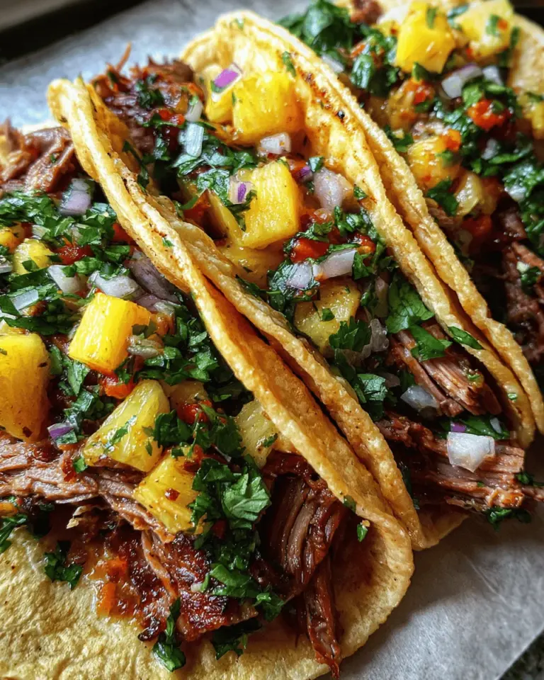 Pineapple Beef Tacos