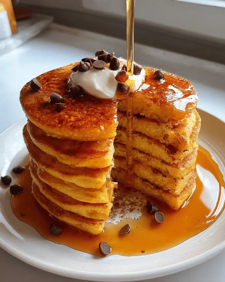 Pumpkin Cottage Cheese Pancakes