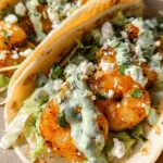 Shrimp Tacos with Spicy Cilantro Lime Sauce