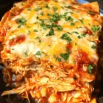 Slow Cooker Chicken Enchilada Casserole